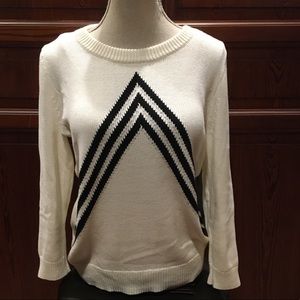 Chevron intarsia j.crew sweater